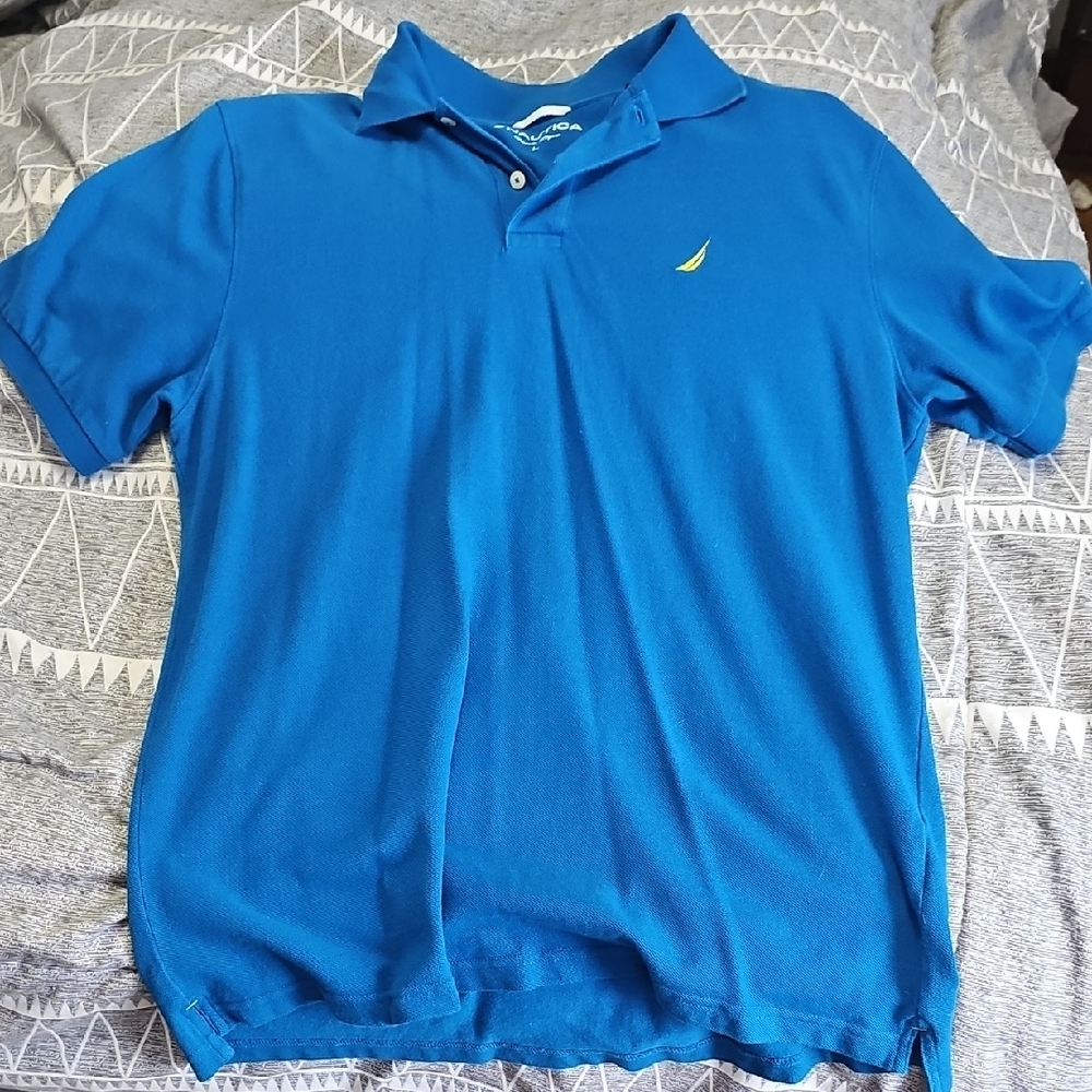 Nautica Blue Dress Shirt Elegant Style